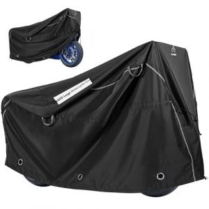 Team Obsidian Housse Velo Exterieur Protection - Bache Velo Exterieur 300D pour 1 à 3 Vélos - Housse de Vélo Impermeable pour le Voyage et le Transport - Bâche Extérieur Imperméable (SX-Commerce, neuf)