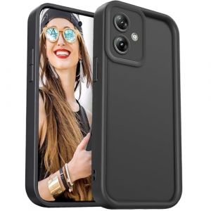 DESSEN Coque pour Motorola Moto G54 5G &Eacute;tui - Silicone Housse Antichoc Protection Cam&eacute;ra Case Portable Souple TPU Cover Bumper, Noir (Woshanya, neuf)
