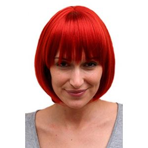 Perruque rousse, carré plongeant sexy Dominatrice IRRESISTIBLE 25 cm (VK Event Fashion, neuf)