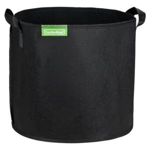 GardenMate 10X Sacs à Plantes 30L en Non tissé Blackline - Ø 35,6cm Hauteur 30,5cm - Noir (AllMates, neuf)