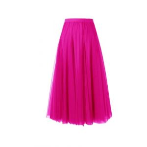 BrightGlow Jupe longue en tulle pour femme - A-ligne midi - Jupe de sous-v&ecirc;tements - Jupe &agrave; couches - Jupe pliss&eacute;e - Jupe en tulle pour femme avec taille haute - Robe de sc&egrave;ne - Jupe en maille tutu (BrightGlowSH, neuf)