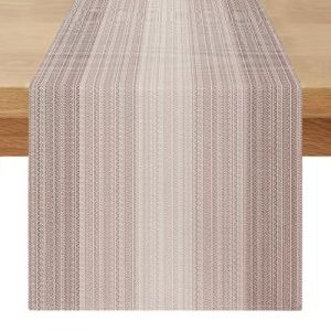 Chemin de Table Champetre 40 x 180 cm Beige Marron Chemin de Table Lin Moderne Decoration Champetre Printemps Saisonnière de Table Décor pour Fête Cacances Cuisine en Intérieur (Miuyunya, neuf)