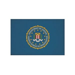 U24 Écusson drapeau du FBI - Thermocollant - 9 x 6 cm (Universalhandel24, neuf)