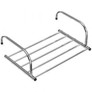 Maxentico Étendoir à Linge Pliable, Acier Inoxydable Seche Linge Etendoir, Séchoir à Linge d'intérieur, Séchoirs à Linge d'étendage Télescopique, (Longueur: 42-66 cm) pour Balcon Accrocher (MAYHDG, neuf)