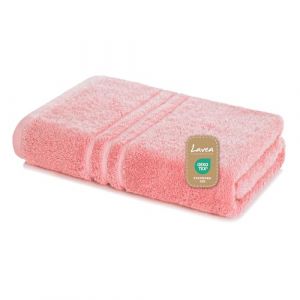 Lavea Serviette de Sauna 80 x 200 cm – Serviette de Sauna absorbante de qualité supérieure en 100% Coton, série éponge Elena – Lavable et résistant – Rose Pastel (B&D Textiles, neuf)