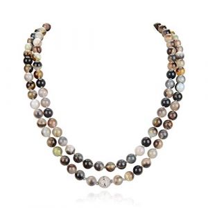 Fukugems mala tibetain 108 perles collier Pour femmes homme mala Pierre bracelet Bouddhiste M&eacute;ditation collier, 38 inch, Gemme, Perle (Fukugems, neuf)