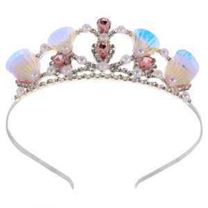 OATIPHO Couronnes de Sir&egrave;ne pour F&ecirc;te Serre-t&ecirc;te Coquillage Fausses Perles Diad&egrave;me Accessoire de Cheveux pour D&eacute;guisement Th&egrave;me Oc&eacute;an (Tsun Ki-sung, neuf)