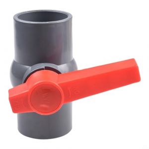 Robinet &agrave; boisseau sph&eacute;rique en PVC avec connecteur coulissant pour tuyaux 20 25 32 40 50 mm Vanne de r&eacute;gulation de d&eacute;bit pour syst&egrave;mes liquides (50 mm) (Keshenfeng, neuf)