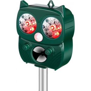 Professionnel R&eacute;pulsif Chats, Anti Pigeon, R&eacute;pulsif Ultrasons &Eacute;nergie Solaire 5 Modes IP65 &Eacute;tanche pour &Eacute;loigner R&eacute;pulsif Animaux Ultrasound R&eacute;pulsif pour Pigeon, Chat, Lapins, Renards (Jinwanglai, neuf)