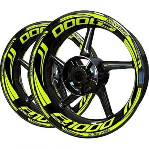 BYLKFC Autocollants pour Roues Autocollant De Roue De Moto pour Suzuki GSXR1000 GSXR 1000 Autocollant Réfléchissant sur Jante De Moyeu De Roue Décalcomanie Autocollants pour moyeux de Roue(Couleur 7) (boyushop, neuf)
