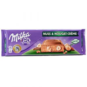 Milka - Barres de chocolat noisettes nougat - 2x300g (ENVOI RAPIDE 24h/48h, neuf)