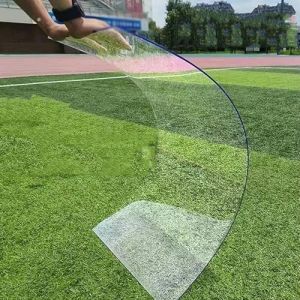 Wujgbnhg Plaque polycarbonate 1mm &Eacute;pais plexiglass,0.5m*2m,Plaque de Plastique Transparente L&eacute;g&egrave;re, Antichoc r&eacute;sistant aux UV intemp&eacute;ries,pour Serre Toit/Cabane/abris d'auto/antibruit d'autoroute. (xiaoli liu, neuf)