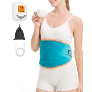 JOBYNA Ceinture Chauffante Vibrante Sans Fil, Coussin Chauffant de Massage, 5000mAh Ceinture Lombaire Chauffante 40-60℃ avec 3 Modes de Vibration, Soulager des Douleurs Lombaires, Abdominales (JOBYNA DIRECT, neuf)