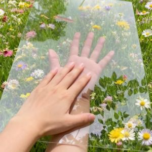 1mm Feuille de Plexiglass Souple, 50cm Largeur Transparent Plaque Polycarbonate Serre Jardin, Panneaux Panneau de Toit en Fibre de Verre pour Auvent Extérieur Carport Remplacement(60x1000cm) (guohuashopp, neuf)