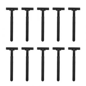 Zymoplas 10 pi&egrave;ces rasoirs pour hommes rasoirs &agrave; usage unique anti-d&eacute;rapant s&eacute;curit&eacute; rasoir rasage toilettage outil visage &eacute;pilation pour voyage (BeiKuaiFenMa, neuf)