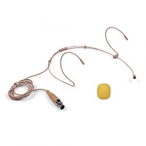 HUIOP Micro-Casque l&eacute;ger Serre-t&ecirc;te Microphone &agrave; condensateur Micro 3 Broches Mini XLR pour &eacute;metteur de Poche sans Fil (minimin, neuf)