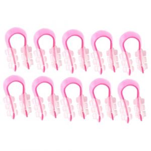 PAMINGONO Lot de 10 Pinces à Nez U-Shaped pour Modelage Nasal Rehausseur de Nez Portable en Plastique Léger Accessoire de Beauté pour Fille et Homme Usage Quotidien et Voyage (ndunk, neuf)