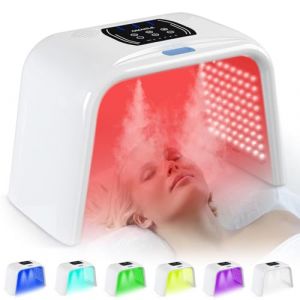 Masque de luminoth&eacute;rapie LED pour le visage fonction de brouillard 7 Couleurs Luminoth&eacute;rapie Visage Lampe T-i-ghtening SPA, appareil de salon de beaut&eacute;, &eacute;quipement anti-rides (DAOYIDE, neuf)