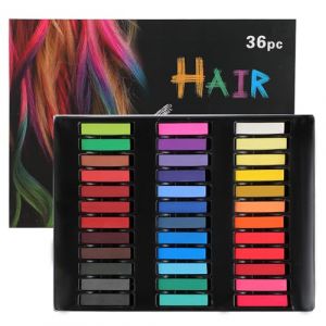 36 couleurs pastel tendres &ndash; Set de crayons pastel pour artistes, id&eacute;al comme craie pour tableau et craie pour cheveux pour enfants &ndash; Parfait pour le dessin, la peinture et la coloration des cheveux. (Moxcity Store, neuf)
