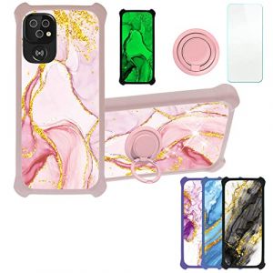 Aroepurt Coque pour Doro 8220 Coque Compatible avec Doro 8220 Coque &Eacute;tui [avec Tremp&eacute; 9H Protection D'&eacute;cran] Case Support de Bague PC + Silicone JSF-FDL (Huayijie-eu, neuf)