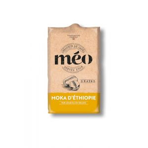 Cafés Méo en Grains Moka d'Ethiopie - en Pack de 6 sachets de 500G - Niveau de torréfaction moyenne (CAFES MEO, neuf)