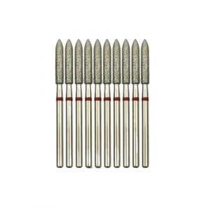 Jeu de forets pour perceuse &agrave; ongles, Lot de 10 forets &agrave; ongles for manucure, foret &agrave; cuticules diamant&eacute; &agrave; c&ocirc;ne long (3 x 16 mm)(Ga0316d f(d)) (shanghaijunyanghuimaoyiyouxiangongsi, neuf)