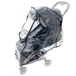 Colu Kid Housse de pluie pour poussette compatible avec Cybex Coya, Cybex Eezy Twist, Cybex Libelle, housse de vent d’accessoire de poussette, matériau EVA transparent, grande fenêtre avant. (Colu Kids, neuf)