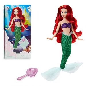 Disney Store Poupée pour Enfants Ariel, La Petite Sirène, 29 cm, avec Brosse à détails moulés, Jouet entièrement articulé, Princesse sous-Marine en Tenue Scintillante - Convient aux 3 Ans et Plus (Disney Store FR, neuf)