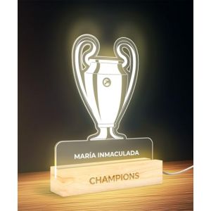 Panorama Lampe de Chevet Foot 15x22 cm Cope d'Europe - Lampe Led Personnalis&eacute; - Veilleuse Enfant pour Table de Nuit - Lumiere Chambre Decoration - Cadeau Personnalis&eacute; et Original (home & living, neuf)