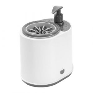 Nettoyeur de Pattes pour Chien Electrique - Godet de Nettoyage de Pattes pour Animaux | Nettoyeur de Pieds avec R&eacute;servoir de Savon et Brosses Douces | Pour Chaton Chien Chat Randonn&eacute;e Entretien (zuaseld, neuf)