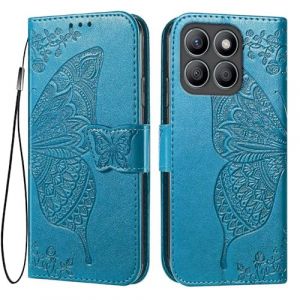 EASSGU Coque pour Honor X8c (6.7" inches) Etui Flip Magn&eacute;tique avec 3 Fentes pour Cartes 1 Portefeuille, Housse - Bleu (EASSGU, neuf)
