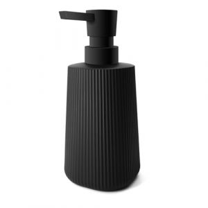 Mamiddle Distributeur Savon Moderne Distributeur de Savon pour Salle de Bain & Cuisine en Verre Distributeur de Savon de Salle de Bain 250ml pour Salle de Bain Plan de Travail (Noir - 1 pi&egrave;ce) (Mamidlle, neuf)