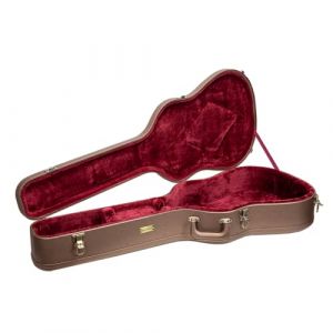 Crossrock &Eacute;tui Rigide en Bois pour Guitare Classique 4/4 | Finition Chocolate Brown, int&eacute;rieur Velours Bordeaux, Serrure &ndash; Designer Series (Musicasesupplier-FR, neuf)