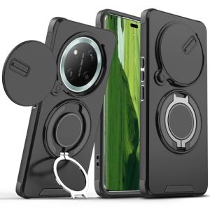 Loyhee Coque Honor Magic 7 Lite 5G – Anti-Choc avec Protection Coulissante Caméra & Support Rotatif 360°, Silicone Anti-Trace et Absorption des Chocs - Noir (LoCloud, neuf)