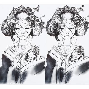 Geisha HB083 - Tatouage japonais - Pour femme (Beyond Perfection, neuf)