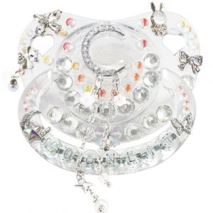 CutiePlusU T&eacute;tine Adulte Sized T&eacute;tine pour adulte-Cristal DIY Handmade-Blanc Clair de lune (CutiePlusU, neuf)