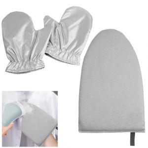 Vicloon 3Pcs Gant de Repassage, Gants de Repassage À Vapeur Résistants à La Chaleur, Gants de Protection Complets avec Boucle de Doigt, Accessoires pour Générateurs Vapeur, pour Vêtements Vapeur (HANSBUY, neuf)