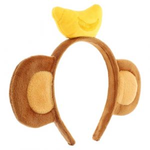 Healifty Bandeau Oreilles Singe avec Banane Tissu L&eacute;ger et Confortable Accessoire D&eacute;guisement pour F&ecirc;te Carnaval et Cosplay et Adulte (Madonna Tied, neuf)