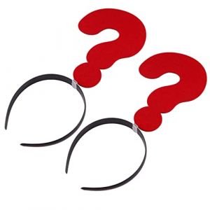 Homoyoyo 2 Pi&egrave;ces Bandeaux Original Forme de Point Accessoire pour F&ecirc;te et Cosplay (S Wisdom HF, neuf)