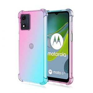 HONLEN Coque pour Motorola Moto E13 &Eacute;tui, (6.5" inches) Transparente D&eacute;grad&eacute;e TPU Silicone Quatre Coins Renfort d'angle Case (HONLEN, neuf)