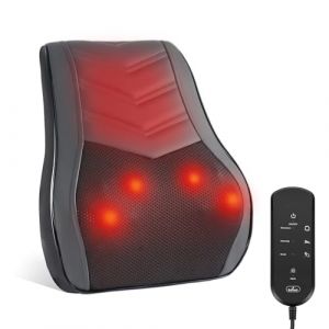 Boriwat Massage Dos Chauffrant, Appareil de Masseur Nuque Cou Cervical, Coussin de Massage Shiatsu, 3D Masseur à Pétrissage Tissus Profonds Soulage Douleurs Cou/Dos/Épaules/Jambes, Cadeau Femme/Homme (Boriwat EU, neuf)