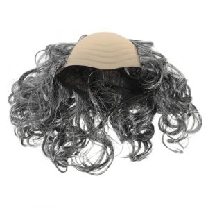 FRCOLOR Postiche Chauve Synth&eacute;tique Gris Clair pour Homme Postiche de Cosplay Grand-P&egrave;re Accessoire de F&ecirc;te Halloween et No&euml;l Ondul&eacute; Costume Humour et D&eacute;guisement (Different Quality, neuf)