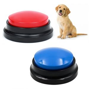 Buzzer Enregistrable, Buzzer Chien, Buzzer Sonore et Lumineux, 2 Pièces Bouton Chien, Bouton Enregistreur, Buzzer Sonore, Bouton Chien Communication, Boutons pour Chiens pour la Communication (charey, neuf)