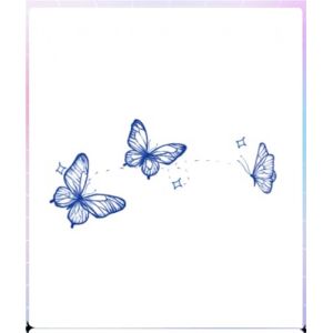Autocollants de tatouage colorés à motif papillon bleu, tatouages ​​féminins imperméables et durables, autocollants de tatouage, tatouages ​​temporaires, faux tatouage (CHJWEIHHERT, neuf)