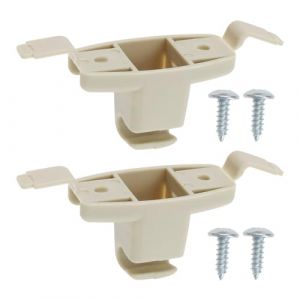 YINETTECH 2pcs Crochet de Support Pare-Soleil de Voiture Clip de Pare-Soleil Retenue de Pare-Soleil Crochet en Plastique Pare-Soleil de Voiture 51168243575 Compatible avec BMW E46 323i 323Ci (E-NETTECH, neuf)