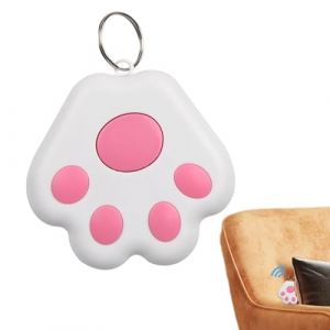 Traqueur d'animaux,Chercheurs d'objets avec une forme de griffe de chat mignonne | Localisateur de chat chien, localisateur de clé sans fil en temps réel, capteur d'alarme Portable pour animaux de com (yireonc, neuf)