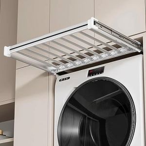 &Eacute;tendoir &agrave; Linge Invisible, Porte-Pantalons pour Lave-Linge, Panier Coulissant int&eacute;gr&eacute; dans l'armoire, Tiroir &agrave; Pantalons de Balcon de Type tiroir avec glissi&egrave;re de Rangement (EuroHomeGarden, neuf)