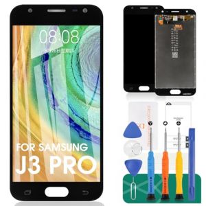 Pour Samsung Galaxy J3 2017 J330 / J3 Pro 2017 J330 DUOS J330G J330L J330F Kit de Remplacement d'Assemblage &Eacute;cran LCD Verre Digitizer (Noir, Sans reconnaissance d'empreinte digitale) (friendlychinese, neuf)