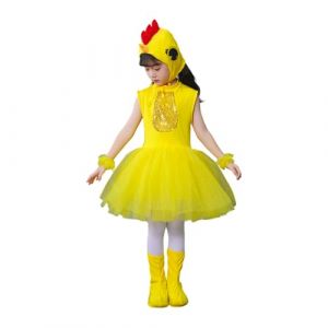 Cuwtheugwg D&eacute;guisement Poussin Enfant Costume Oeuf Gar&ccedil;on Combinaison De Capuche Cartoon Jumpsuit Hiver Tenues Deguisement Paques Bebe Barboteuse Fille Cadeau Cosplay (Light Jaune #3,5-6 ans) (Doncic077, neuf)