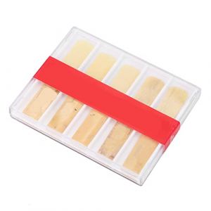 Anches de clarinette Nature Traditionnelles B Flat 2 5,Réparation pour Anches de Clarinette,Boîte de 10 pièces avec étui en Plastique,Accessoires De Jeu (Yulinnet, neuf)